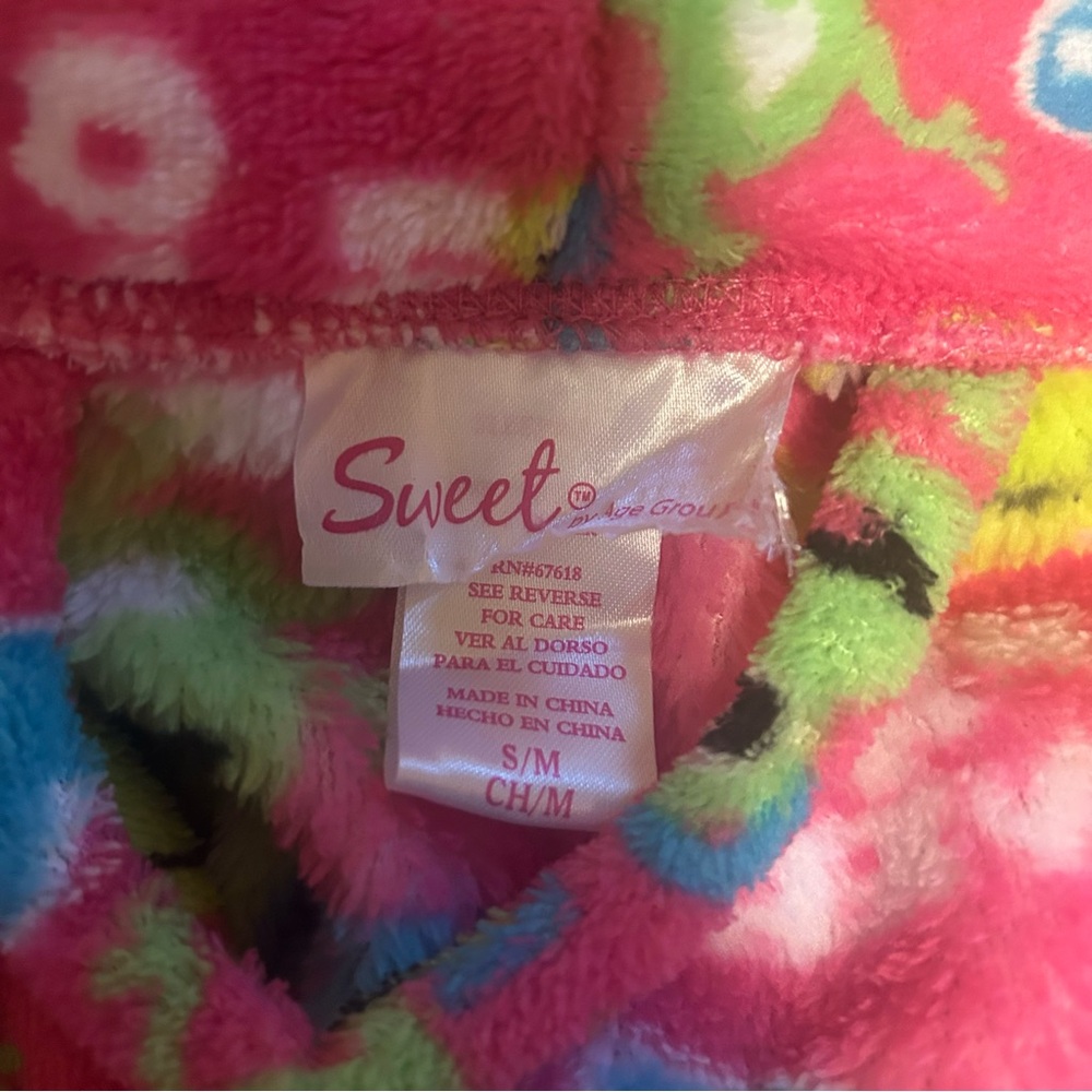 Sweet Colorful Frog Print Robe - Picture 2 of 4